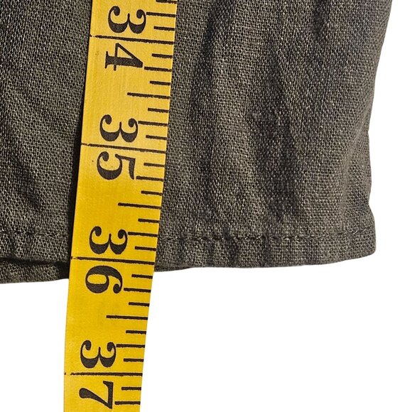 Briggs Sage Green Dress S Knee-Length V-Neck Soft Neutral Quiet Luxury Lounge - Picture 10 of 11